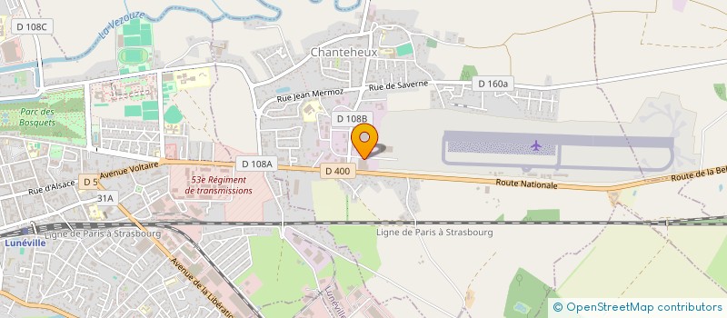 localisation de l'entreprise MONSIEUR ALEXANDRE VOSGIN  CHANTEHEUX