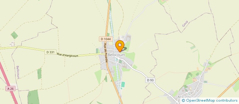 localisation de l'entreprise MONSIEUR ALEXANDRE WALLON  BELLICOURT