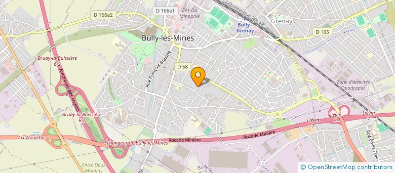 localisation de l'entreprise MONSIEUR ALEXANDRE WAWRZYNIAK  BULLY-LES-MINES