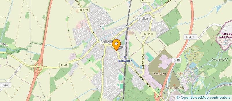 localisation de l'entreprise MONSIEUR ALEXANDRE WELKER  BOLLWILLER