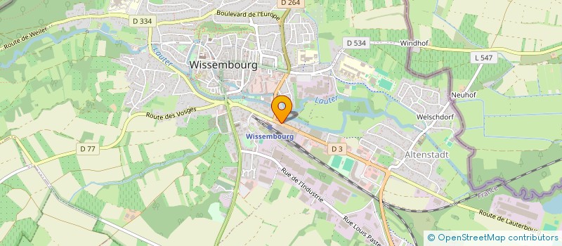 localisation de l'entreprise MONSIEUR ALEXANDRE WESNER  WISSEMBOURG