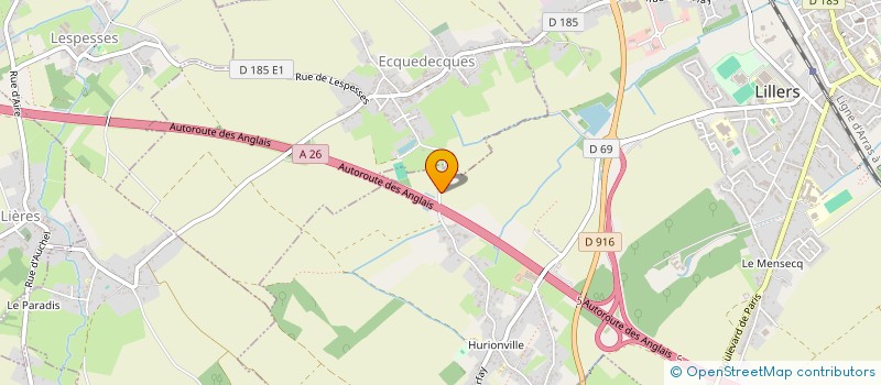 localisation de l'entreprise MONSIEUR ALEXANDRE WICQUART  LILLERS