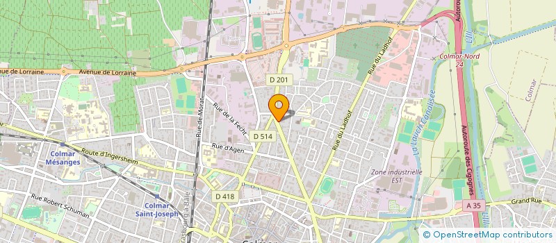 localisation de l'entreprise MONSIEUR ALEXANDRE XAVIER FERNANDES  COLMAR