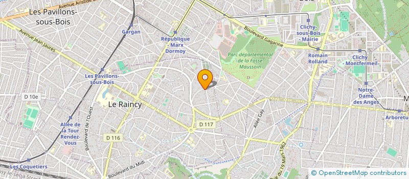 localisation de l'entreprise MONSIEUR ALEXANDRE ZEBBOUDJ à LE RAINCY