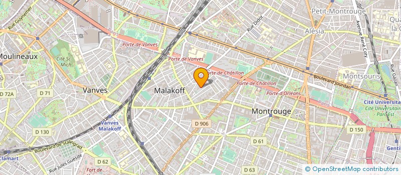 localisation de l'entreprise MONSIEUR ALEXANDRE ZENDEROUDI à MALAKOFF