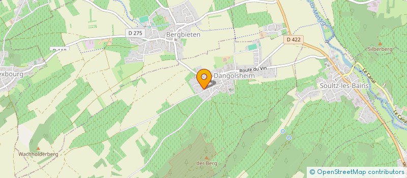 localisation de l'entreprise MONSIEUR ALEXANDRE ZERR  DANGOLSHEIM