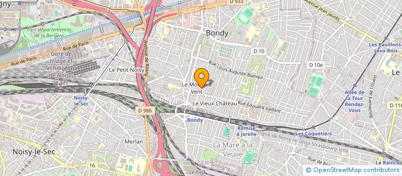 localisation de l'entreprise MONSIEUR ALEXANDRE ZHU  BONDY