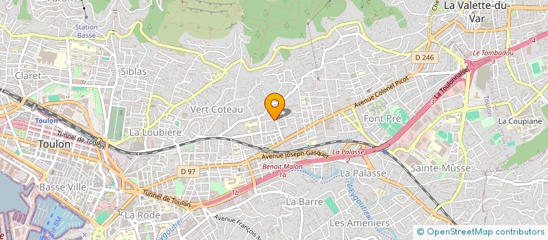 localisation de l'entreprise MONSIEUR ALEXANDRE ZUPETIC  TOULON