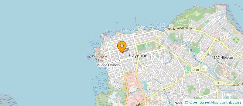 localisation de l'entreprise MONSIEUR ALEXANDRO DA SILVA à CAYENNE