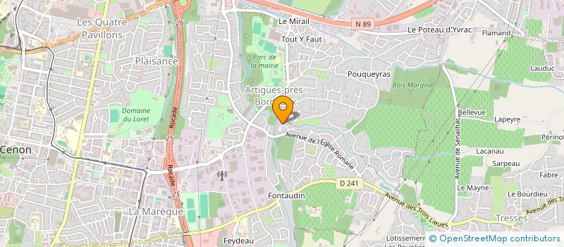 localisation de l'entreprise MONSIEUR ALEXANDRO SOUZA DE SALES SANTANA  ARTIGUES-PRES-BORDEAUX