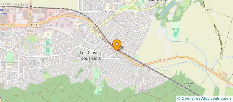 localisation de l'entreprise MONSIEUR ALEXANDRO VENTURA GOMES  LES CLAYES-SOUS-BOIS