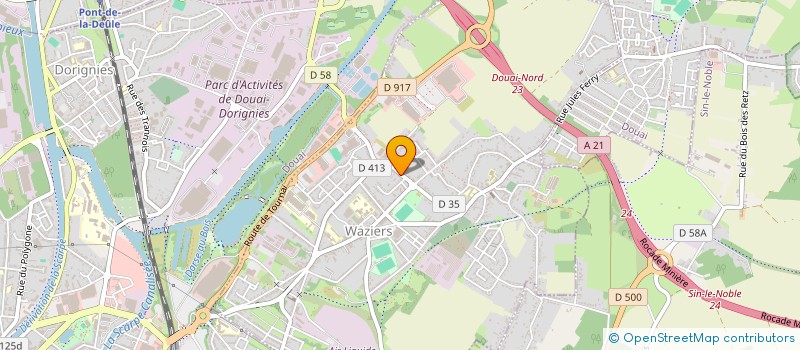 localisation de l'entreprise MONSIEUR ALEXANDRU BABACIU  WAZIERS