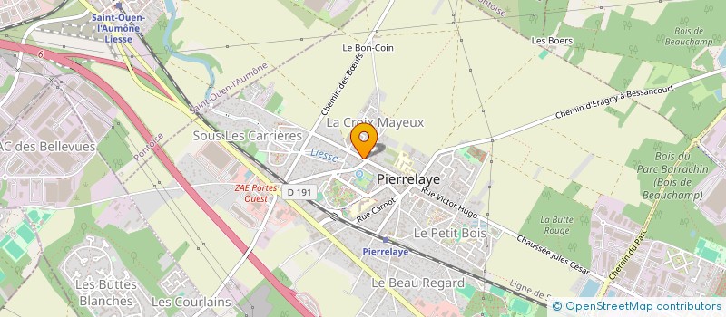 localisation de l'entreprise MONSIEUR ALEXANDRU BODAREV  PIERRELAYE