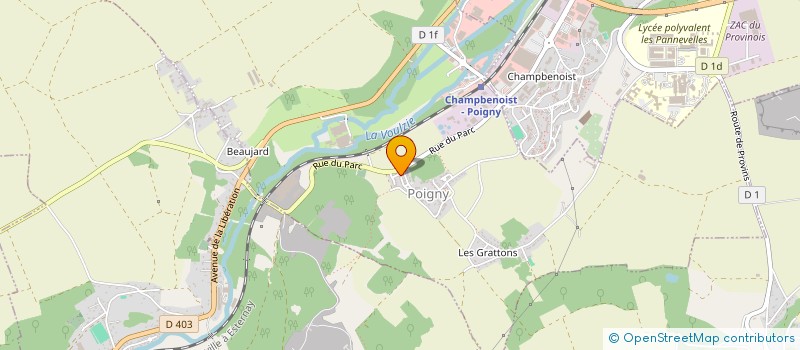 localisation de l'entreprise MONSIEUR ALEXANDRU CUCTA  POIGNY