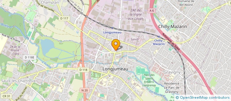 localisation de l'entreprise MONSIEUR ALEXANDRU EFTIMITA à LONGJUMEAU