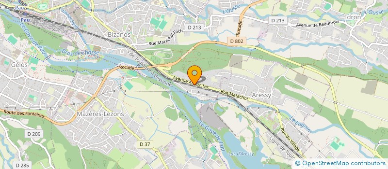 localisation de l'entreprise MONSIEUR ALEXANDRU GHEORGHE  BIZANOS