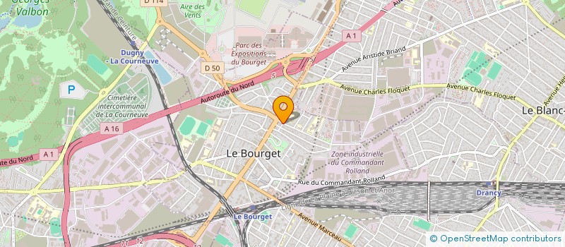 localisation de l'entreprise MONSIEUR ALEXANDRU JALBA  LE BOURGET