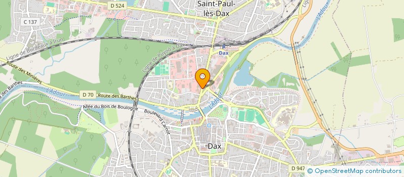 localisation de l'entreprise MONSIEUR ALEXANDRU MARIN  DAX