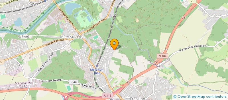 localisation de l'entreprise MONSIEUR ALEXANDRU TUDOROIU  MERY-SUR-OISE