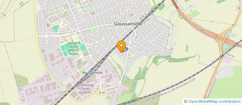 localisation de l'entreprise MONSIEUR ALEXANDRU VASERSTEIN  GOUSSAINVILLE