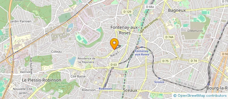 localisation de l'entreprise MONSIEUR ALEXANDRU ZELENIVSCHII à FONTENAY-AUX-ROSES