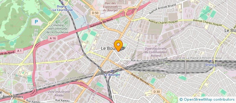 localisation de l'entreprise MONSIEUR ALEXE CEDED  LE BOURGET