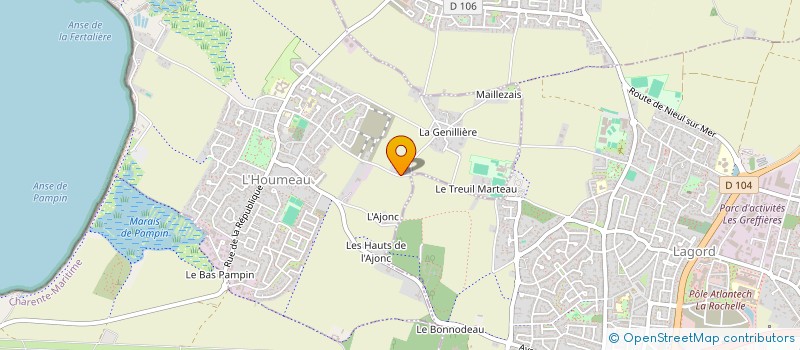 localisation de l'entreprise MONSIEUR ALEXEI PANFIL  L'HOUMEAU