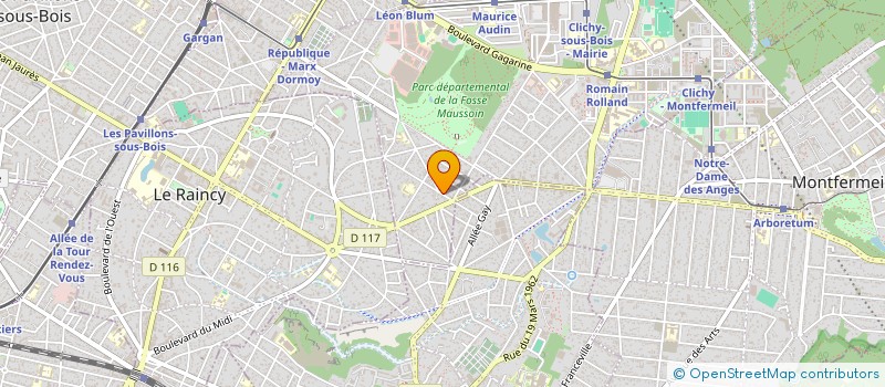 localisation de l'entreprise MONSIEUR ALEXEI SECRIERU à CLICHY-SOUS-BOIS