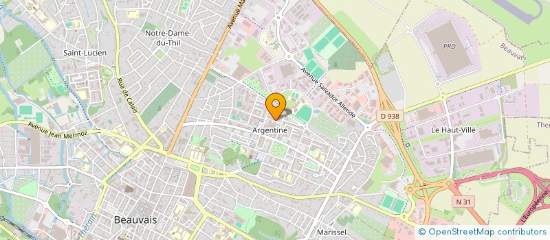 localisation de l'entreprise MONSIEUR ALEXI COLIN  BEAUVAIS