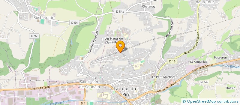 localisation de l'entreprise MONSIEUR ALEXI COURBI  LA TOUR-DU-PIN