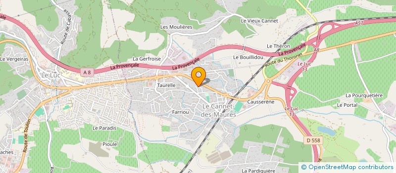 localisation de l'entreprise MONSIEUR ALEXI GIANTI  LE CANNET-DES-MAURES