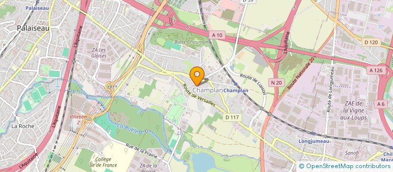 localisation de l'entreprise MONSIEUR ALEXI MENDY  CHAMPLAN