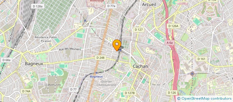 localisation de l'entreprise MONSIEUR ALEXI PISANI--HOUZE  CACHAN