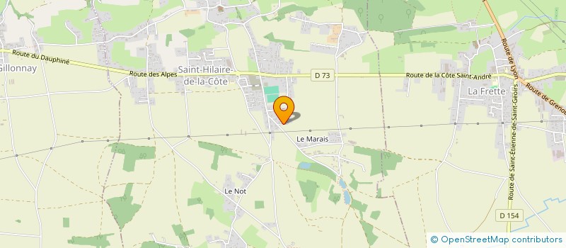 localisation de l'entreprise MONSIEUR ALEXIAN MEILLAT  SAINT-HILAIRE-DE-LA-COTE