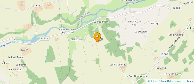 localisation de l'entreprise MONSIEUR ALEXIE DE WITTE  LE PETIT-PRESSIGNY