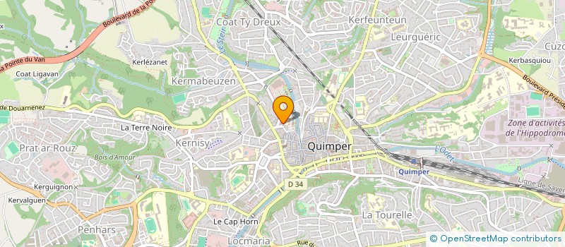 localisation de l'entreprise MONSIEUR ALEXIS ABBEY à QUIMPER