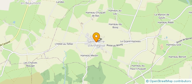 localisation de l'entreprise MONSIEUR ALEXIS AIMARD  SAINT PIERRE D'ARTHEGLISE