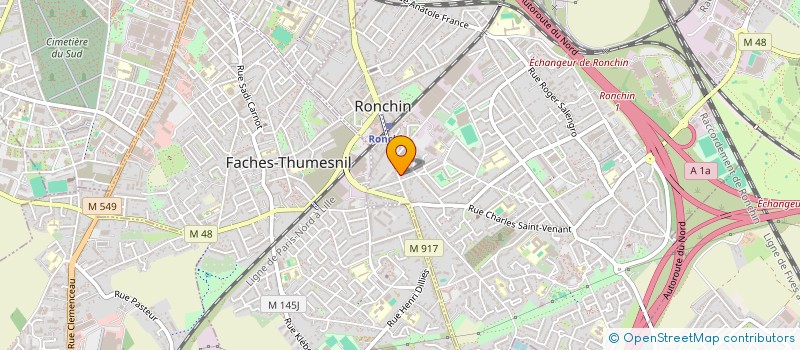 localisation de l'entreprise MONSIEUR ALEXIS AIT HENNANI  RONCHIN