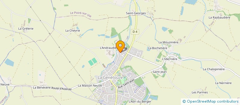 localisation de l'entreprise MONSIEUR ALEXIS ALBERTI  LA GENETOUZE