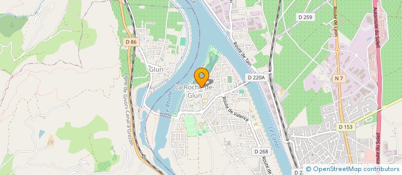 localisation de l'entreprise MONSIEUR ALEXIS ALIBO  LA ROCHE-DE-GLUN