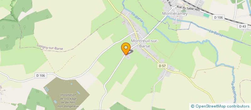 localisation de l'entreprise MONSIEUR ALEXIS AMEDEE GANNE  MONTREUIL-SUR-BARSE