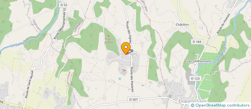 localisation de l'entreprise MONSIEUR ALEXIS ANASTASE  TRIORS