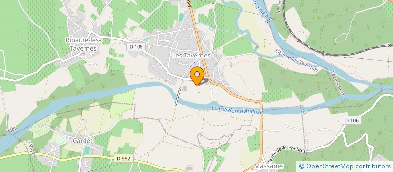 localisation de l'entreprise MONSIEUR ALEXIS ARBAOUI  RIBAUTE-LES-TAVERNES