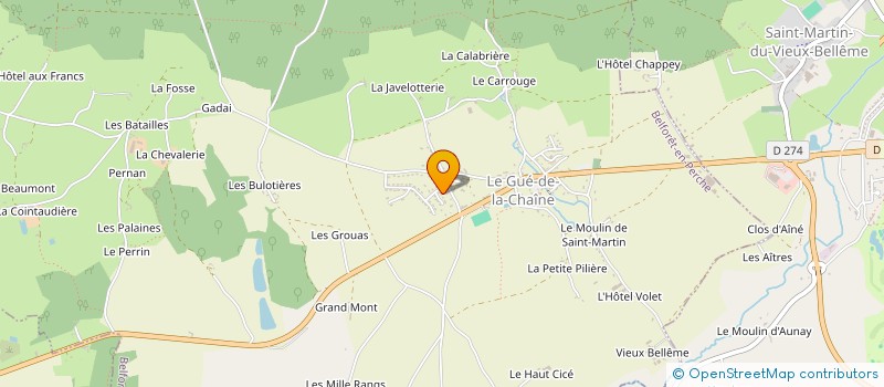 localisation de l'entreprise MONSIEUR ALEXIS AUBERT à BELFORET-EN-PERCHE