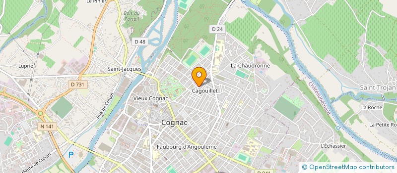 localisation de l'entreprise MONSIEUR ALEXIS BABIN à COGNAC