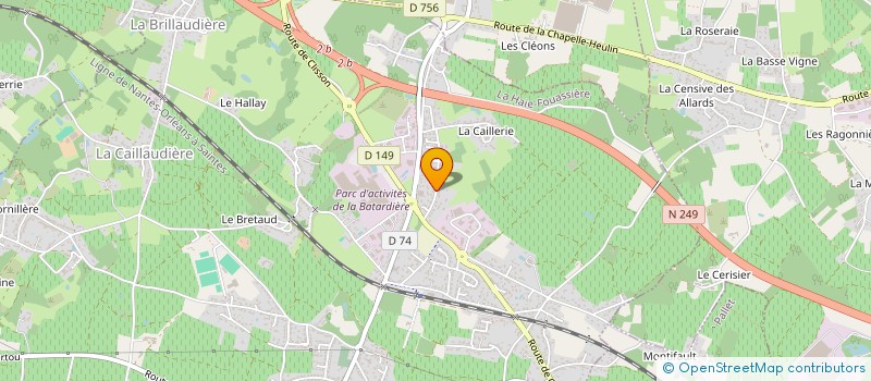 localisation de l'entreprise MONSIEUR ALEXIS BACHELIER  HAIE-FOUASSIERE (LA)