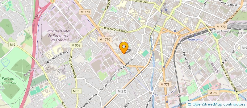 localisation de l'entreprise MONSIEUR ALEXIS BAILLY  TOURCOING