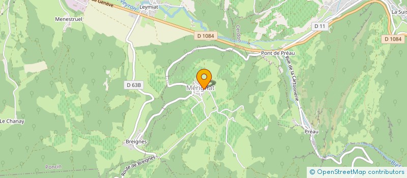 localisation de l'entreprise MONSIEUR ALEXIS BALIVET à MERIGNAT