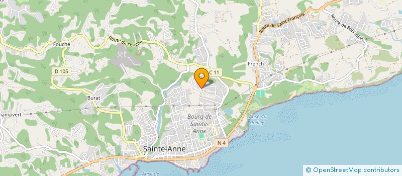 localisation de l'entreprise MONSIEUR ALEXIS BAR  SAINTE-ANNE