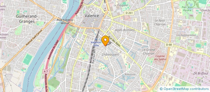 localisation de l'entreprise MONSIEUR ALEXIS BARJON  VALENCE